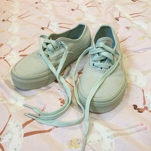 Kids Mint Vans size 12